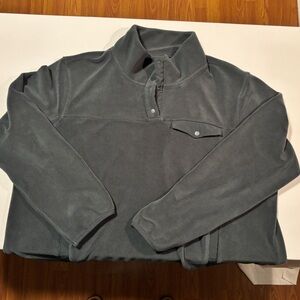 Green/Gray Long Sleeve Fleece Pullover